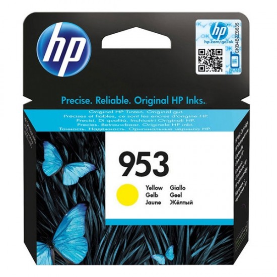 HP Μελάνι Inkjet 953 Yellow (F6U14AE) (HPF6U14AE)