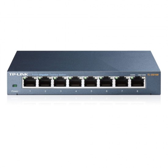 TP-LINK Switch V2 10/100/1000 Mbps 8 Ports (TL-SG108) (TPTL-SG108)