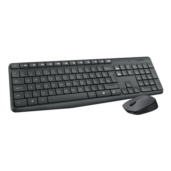 Logitech MK235 Desktop Combo GR (Black, Wireless) (LOGMK235)