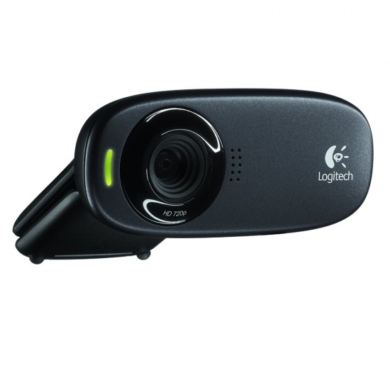 Logitech C310 Webcam (Black, HD, 720p)