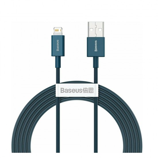 Baseus Lightning Superior Series cable, Fast Charging, Data 2.4A, 1m Blue (CALYS-A03) (BASCALYS-A03)