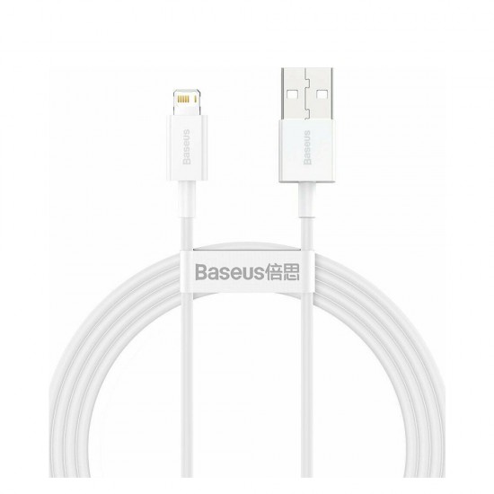 Baseus Lightning Superior Series cable, Fast Charging, Data 2.4A, 1.5m White (CALYS-B02) (BASCALYS-B02)