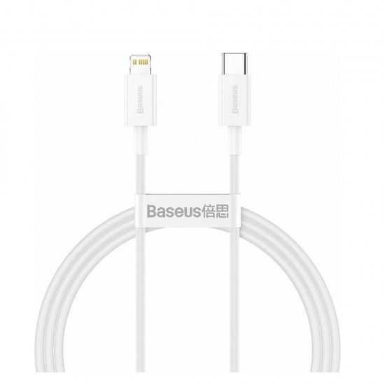 Baseus Type-C - Lightning Superior Series fast charging data cable PD 20W 1m White (CATLYS-A02) (BASCATLYS-A02)