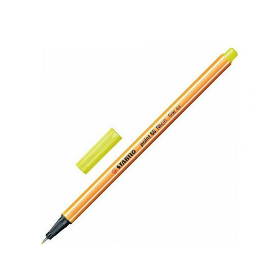 Μαρκαδόρος Σχεδίου STABILO Point 88 No.13 0.4 mm (Lemon Yellow) (88/24)