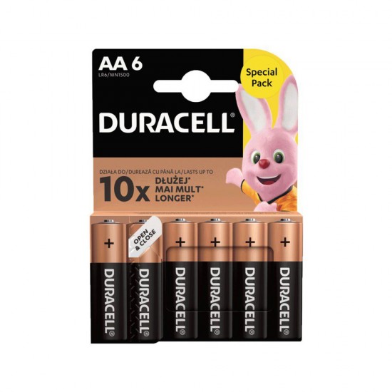 Duracell Αλκαλικές Μπαταρίες AA 1.5V 6τμχ (DAALR6MN15006) (DURDAALR6MN15006)