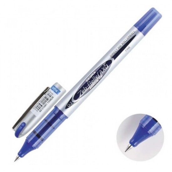 Zebra AX5 Zebroller Silver RollerPen 0,5mm Blue (ZB-15982Z) (ZEBZB-15982Z)