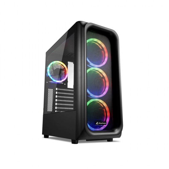 Sharkoon TK5M Gaming Full Tower Computer Case RGB Black (36503112) (SHR36503112)