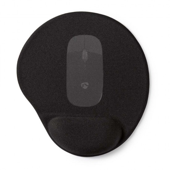 Nedis Mouse Pad με Στήριγμα καρπού Μαύρο (MPADFG100BK) (NEDMPADFG100BK)