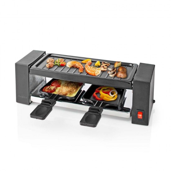 Nedis Επιτραπέζια Ηλεκτρική Ψησταριά Raclette 400W 23x10εκ. (FCRA210FBK2) (NEDFCRA210FBK2)