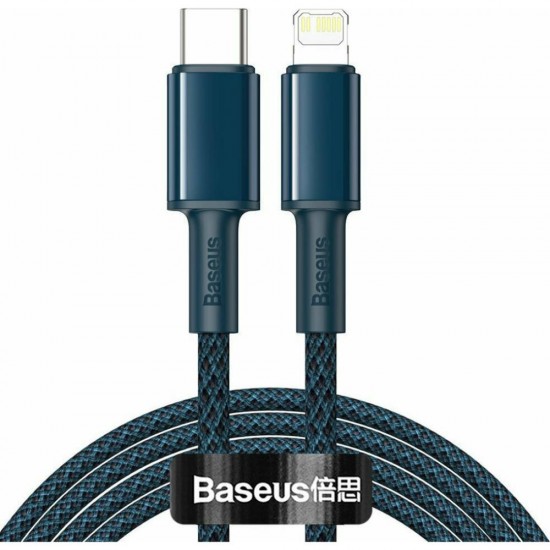 Baseus High Density Braided Cable Type-C to Lightning PD  20W  2m blue (CATLGD-A03) (BASCATLGD-A03)