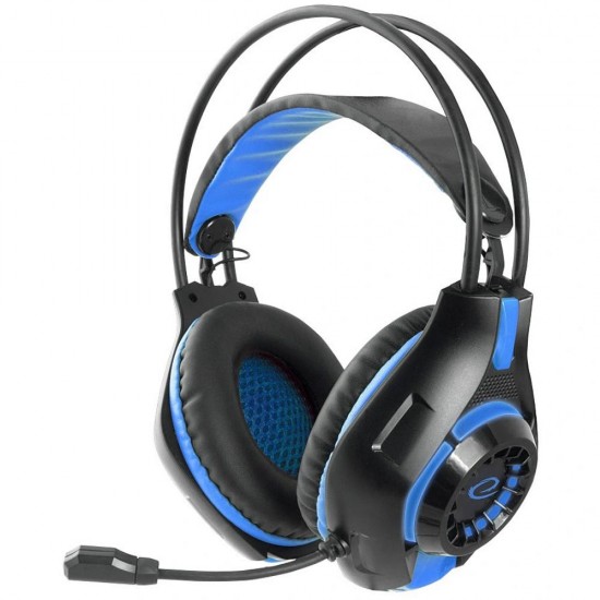 Esperanza Deathstrike Over Ear Gaming Headset με σύνδεση 3.5mm Μπλε (EGH420B) (ESPEGH420B)