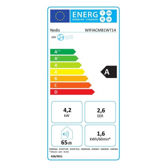 Nedis SmartLife Φορητό Κλιματιστικό 14000 BTU (WIFIACMB1WT14) (NEDWIFIACMB1WT14)