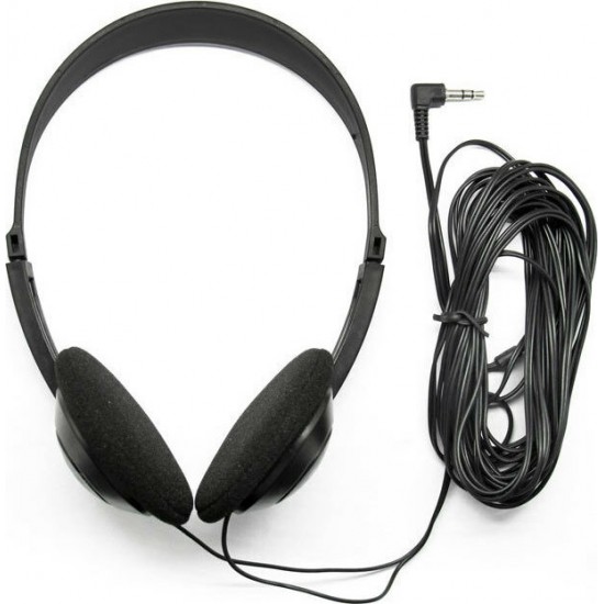 Sonora HPTV-100 TV Headphones with 6m Cable Black