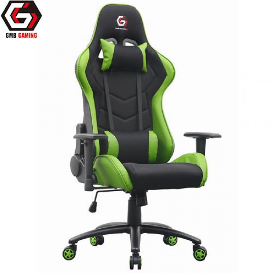 GEMBIRD GAMING CHAIR LEATHER BLACK/GREEN