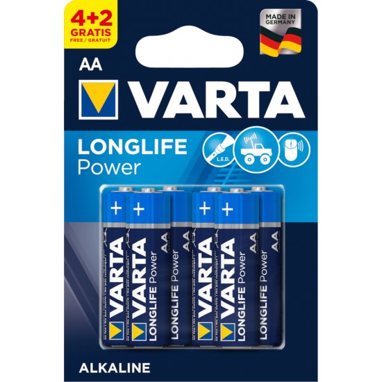 VARTA 4906 συσκ.4+2   ALK LONGLIFE POWER AA