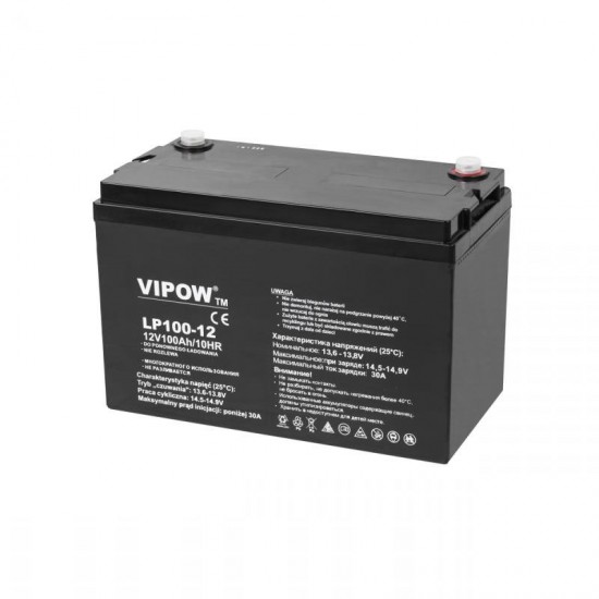 Μπαταρία μολύβδου GEL 12V 100Ah VIPOW