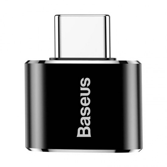 Baseus Μετατροπέας USB σε USB-C 2.4A (Μαύρο)