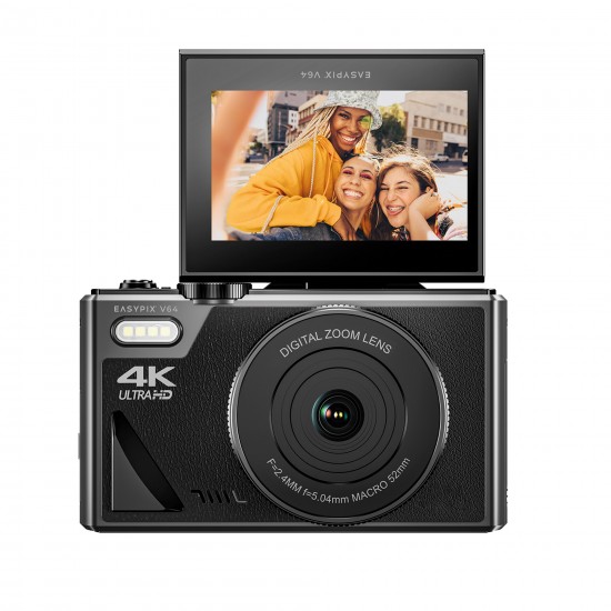 EASYPIX V64 FLIP WIFI DIGITAL CAMERA WITH FLIP SCREEN