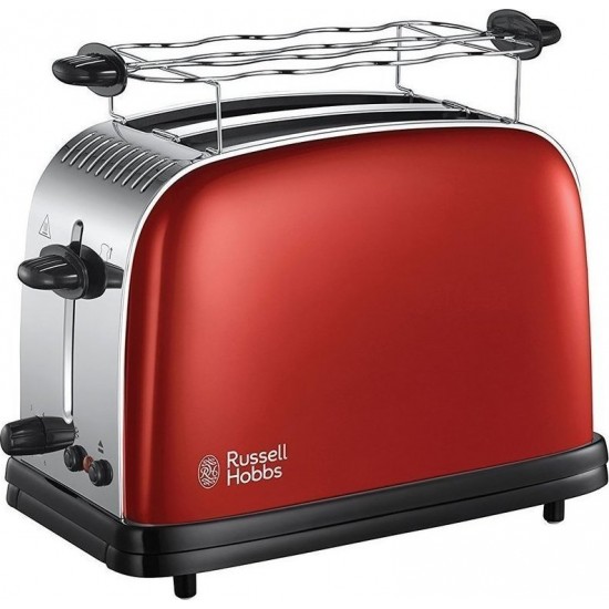 RUSSELL HOBBS 23330-56 Colours Plus Flame Red Toaster