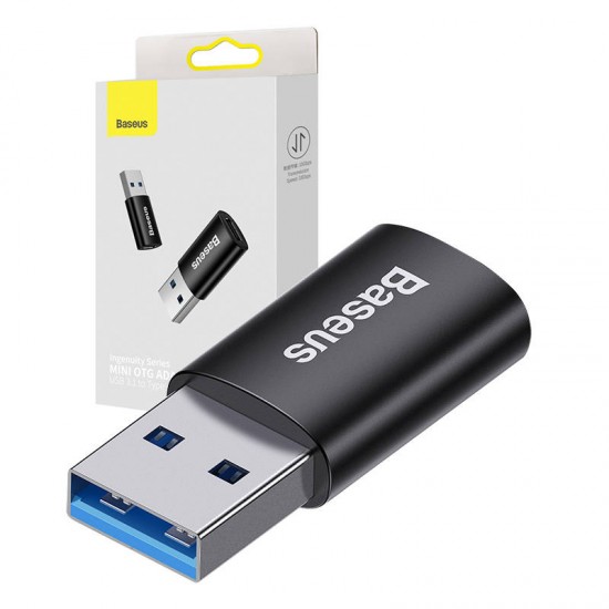 Baseus Μετατροπέας USB-A σε USB-C Ingenuity OTG (Μαύρο)