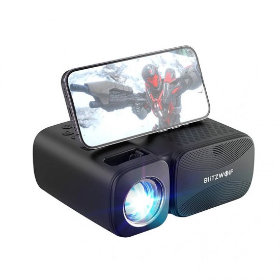 BlitzWolf Mini Projector BW-V3 LED, Wi-Fi με Bluetooth και Ενσωματωμένα Ηχεία (Μαύρο)