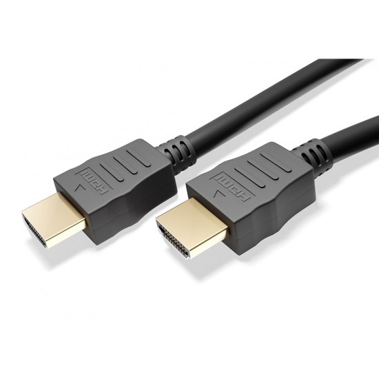 GOOBAY καλώδιο HDMI 60619 με Ethernet, 4K/60Hz, 18Gbps, 0.5m, μαύρο