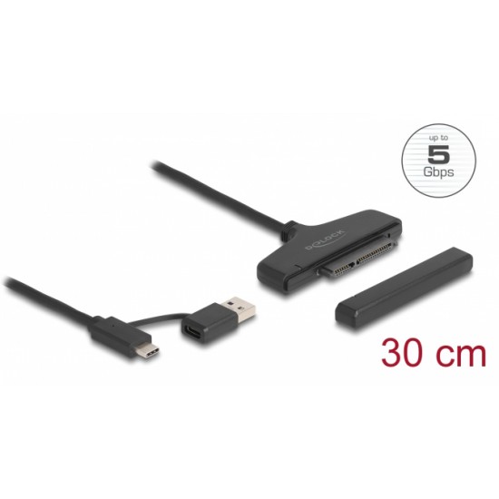 DELOCK αντάπτορας USB/USB-C σε SATA 61042 για 2.5