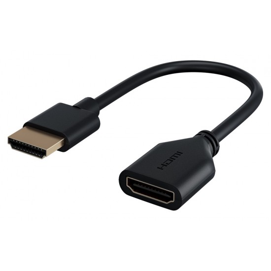 GOOBAY αντάπτορας HDMI 64824, εύκαμπτος, 4K, 18Gbit/s, μαύρος