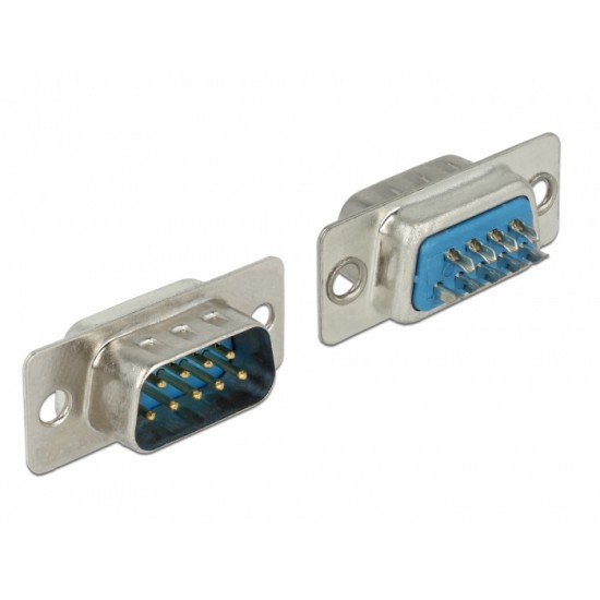 DELOCK Connector Σειριακής θύρας Sub-D9 με ακίδες, male