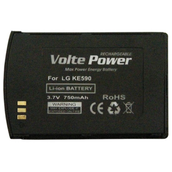 ΜΠΑΤΑΡΙΑ LG KE590 BLACK 750mAh Li-ion VoltePower