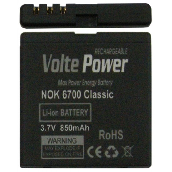 ΜΠΑΤΑΡΙΑ NOKIA 6700 classic 850mAh Li-ion (BL-6Q)VoltePower