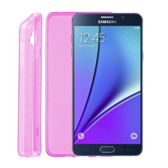 IDOL 1991 ΘΗΚΗ SAMSUNG NOTE 5 N920 ULTRA THIN TPU 0.3mm ΔΙΑΦΑΝΗ ΡΟΖ