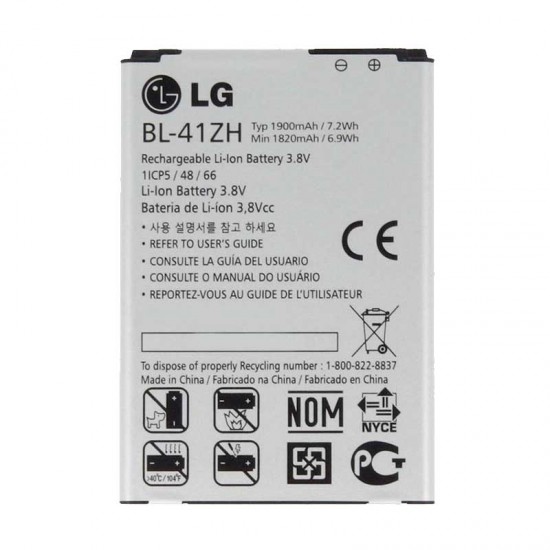 ΜΠΑΤΑΡΙΑ LG BL-41ZH H340 LEON/D290 1900mAh BULK OR