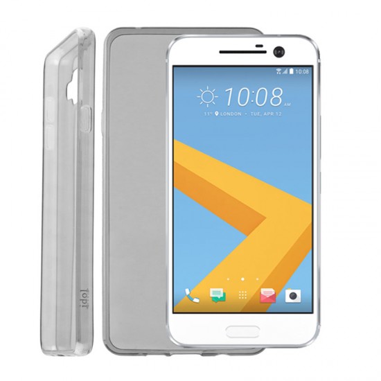 IDOL 1991 ΘΗΚΗ HTC 10 ULTRA THIN TPU 0.3mm ΔΙΑΦΑΝΗ ΓΚΡΙ