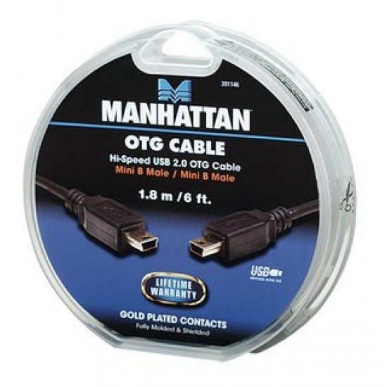 Manhattan καλώδιο Mini-USB B OTG M/M 1.8m