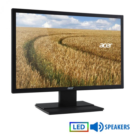 Used (A-) Monitor V226WL LED/Acer/22\\"/1680x1050/Wide/w/Speakers/Black/Grade A-/D-SUB & DVI-D