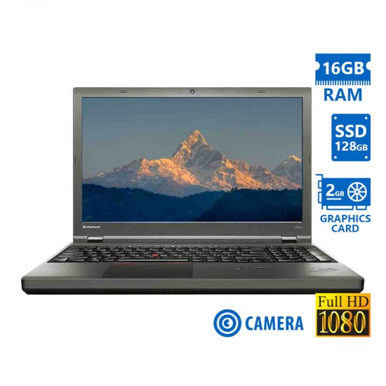 Lenovo (A-) ThinkPad W540 i7-4810MQ/15.6\\"FHD/16GB DDR3/128GB SSD/DVD/Nvidia 2GB/Camera/8P Grade A- R