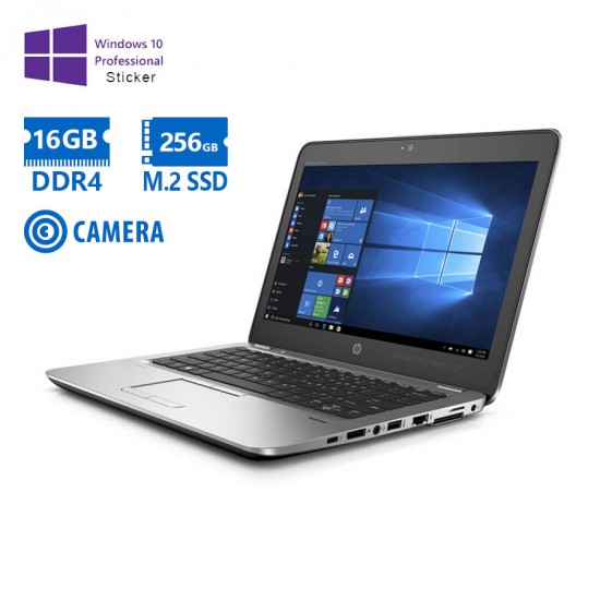 HP EliteBook 820 G3 i5-6200U/12.5"/16GB DDR4/256GB M.2 SSD/No ODD/Camera/10P Grade A Refurbished Lap