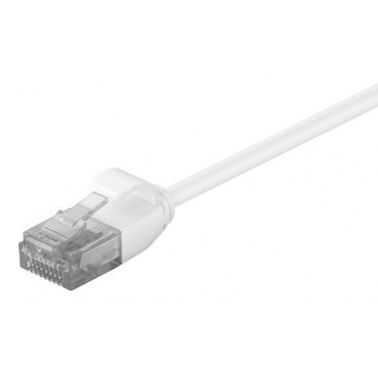 POWERTECH καλώδιο δικτύου CAB-N311 Cat 6 U/UTP, slim copper, 25cm, λευκό