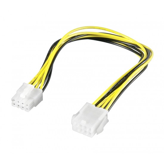 POWERTECH καλώδιο για MB 8pin αρσενικό σε 8pin θηλυκό CAB-W008, 20cm