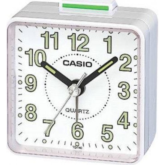 Casio TQ-140-7EF Επιτραπέζιο Ξυπνητήρι Λευκό