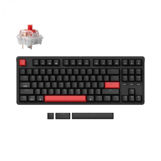 Keychron C3 Pro (C3P-A1) QMK/VIA Mechanical Red Switch US Layout