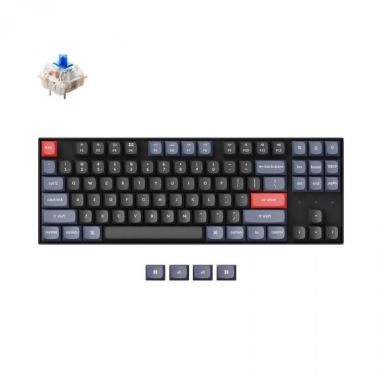 Keychron K8 Pro (K8P-H2) QMK/VIA Wireless Mechanical Keyboard Blue Switch (Hot-Swap) Us Layout