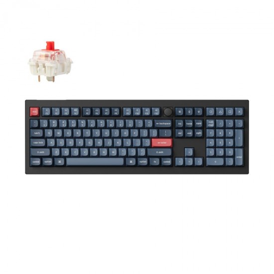 Keychron V6 Max (V6M-D1) QMK/VIA Wireless (BT/2,4/Wired) Custom Mechanical Keyboard Red Switch US