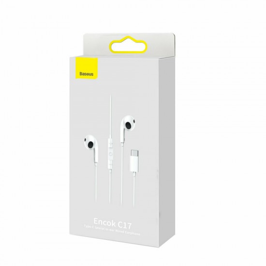 Baseus Encok C17 In-ear Handsfree USB-C Λευκό