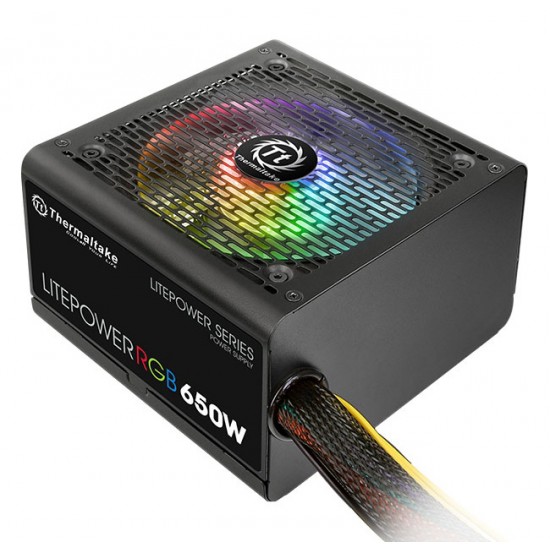 THERMALTAKE τροφοδοτικό PC Litepower RGB, 650W, Non Modular, Active PFC