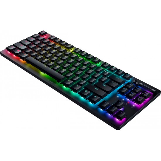 Razer DEATHSTALKER V2 PRO TKL - Wireless - Low Profile - Linear Red - Optical Switches - 50H Battery