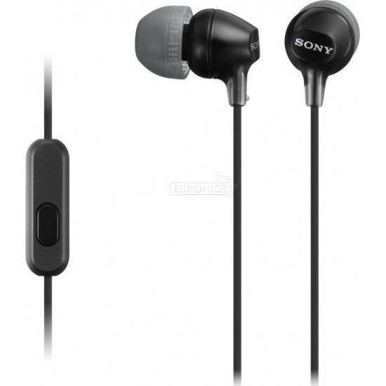 Sony MDR-EX15AP In-ear Handsfree με Βύσμα 3.5mm Μαύρο