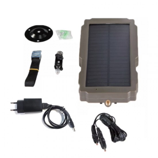  Suntek SP-08 Ηλιακό Πάνελ Φόρτισης/Power Bank Solar Panel Dual Output 6V/12V