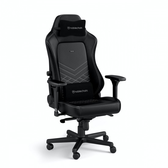 noblechairs HERO Gaming Chair - cold foam, steel armrests,  60mm casters, 150kg - black/platinum